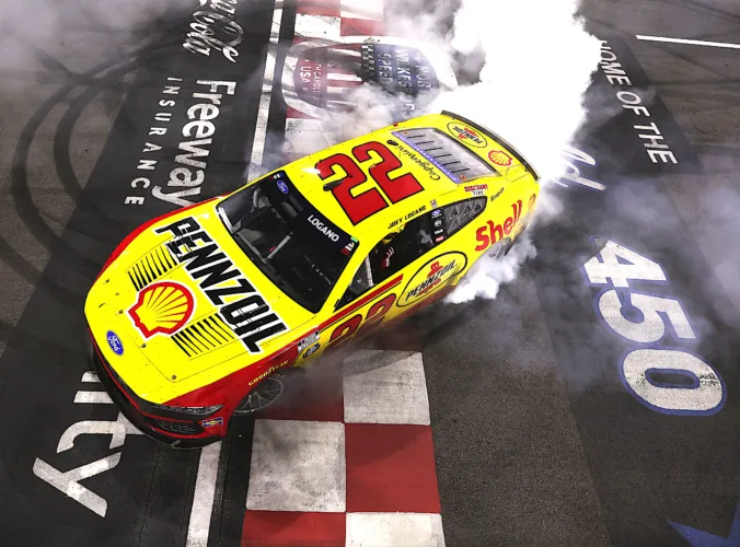 Logano leaves Wilkesboro a winner